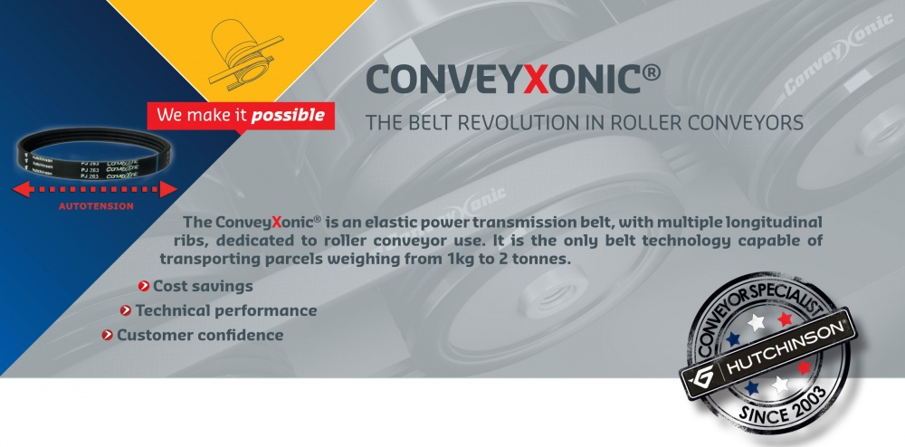 CONVEYXONIC® THE BELT REVOLUTION IN ROLLER CONVEYORS